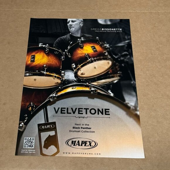 Gregg Bissonette - MAPEX DRUMS - 2011 Print Advertisement - Picture 1 of 1